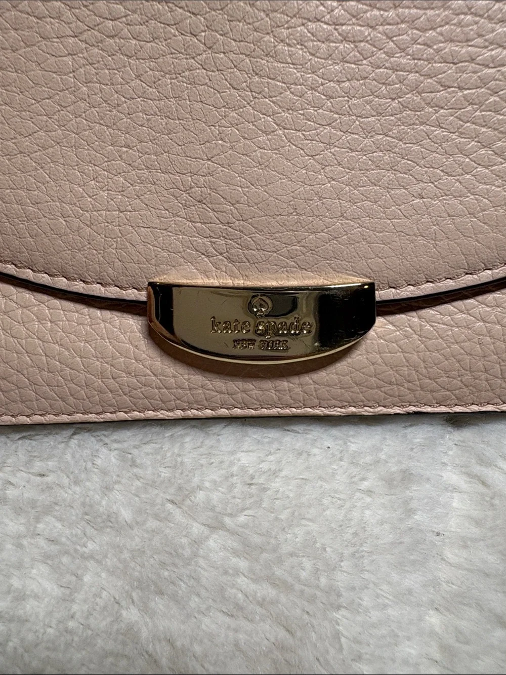 Kate Spade Pink Leather Flap Wallet